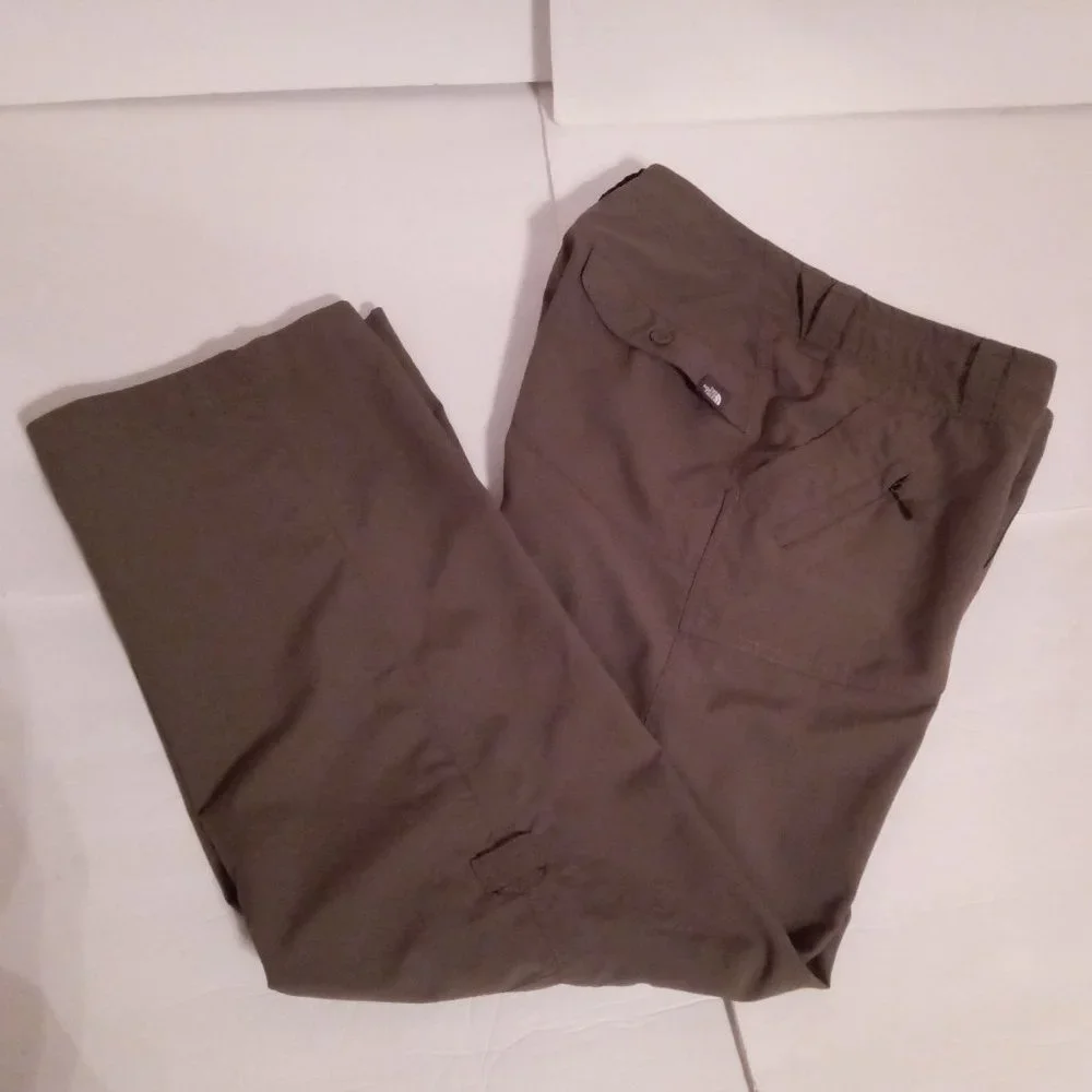 The North Face brown 2-way pants sz 6 - Picture 2 of 12